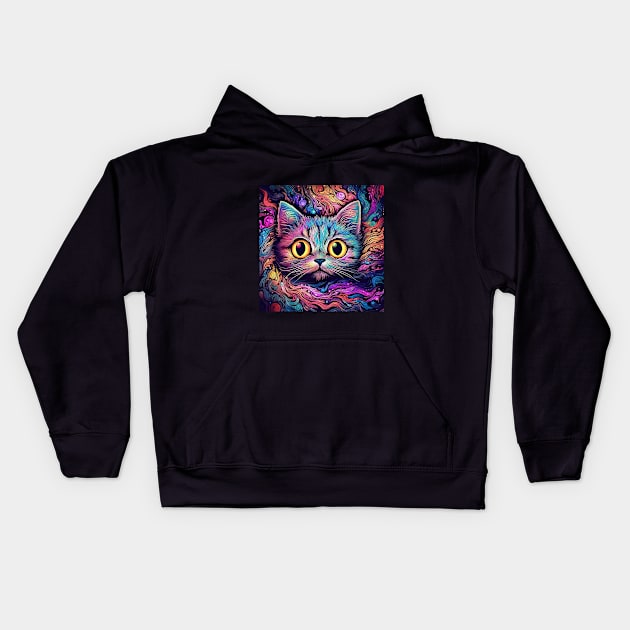 Galactic Kitty Kids Hoodie by seantwisted